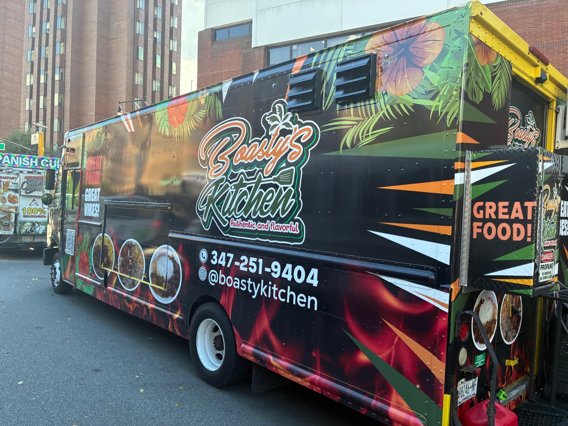 The Boasty’s Kitchen food truck parked on a Bronx street